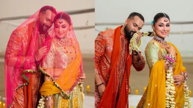 বিয়ের সাজে প্রশংসা পাচ্ছেন অপু বিশ্বাস-আদর আজাদ